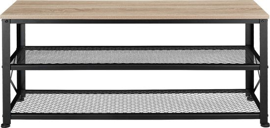 tectake - Schuhregal Blackpool - Schuhschrank - Industrieleuchte - 101 x 30,5 x 45,5 cm - 404290