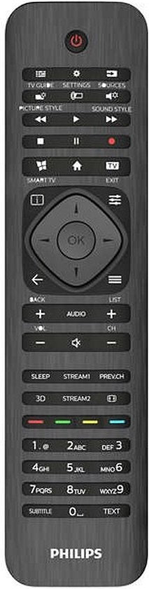 Philips Fernbedienung - Philips TV SRP4000/10 - Universal-Fernbedienung für Philips TV - Schwarz