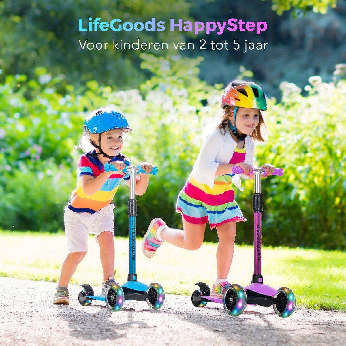 LifeGoods - Scooter lila 3-5