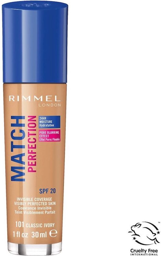 Rimmel Match Perfection Foundation – 101 Classic Ivory
