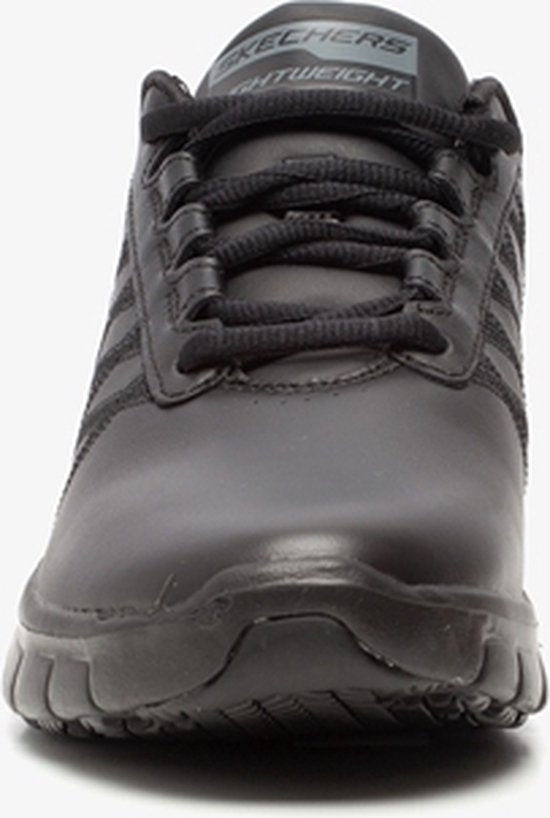 Skechers Work Relaxed Fit Sneaker, schwarz, Leder – Damen