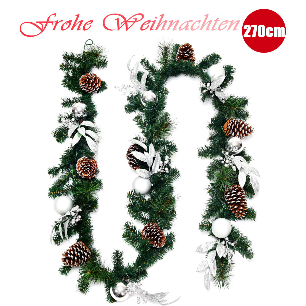 Weihnachtsgirlande Küste 270 cm