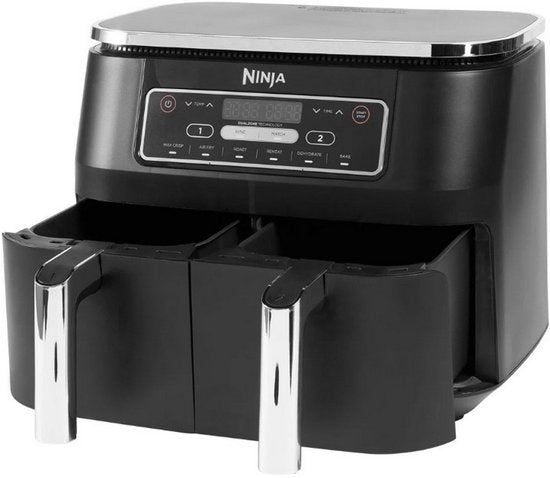 Ninja Doppel-Heißluftfritteuse XXL – 7,6 Liter – Modell 2020 – Dual-Zone-Technologie – AF300EU