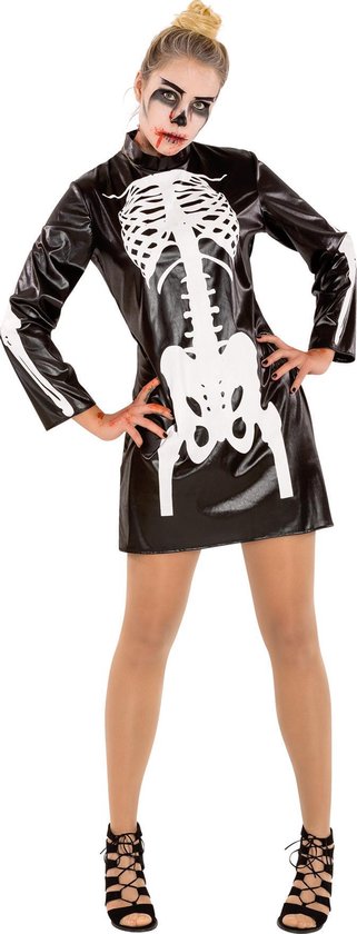 Dressforfun Damenkostüm Skelett XL - Faschingskostüm Halloween Kostüm Faschingskostüm Partykleidung - 300081