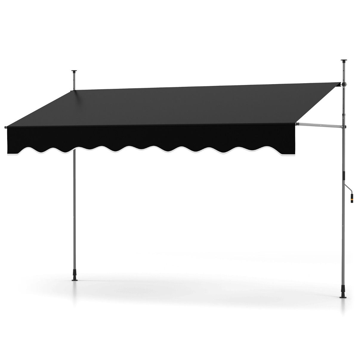 Coast Sonnenschutz ohne Bohren – manuell verstellbar – UV-beständig – schwarz 300 cm