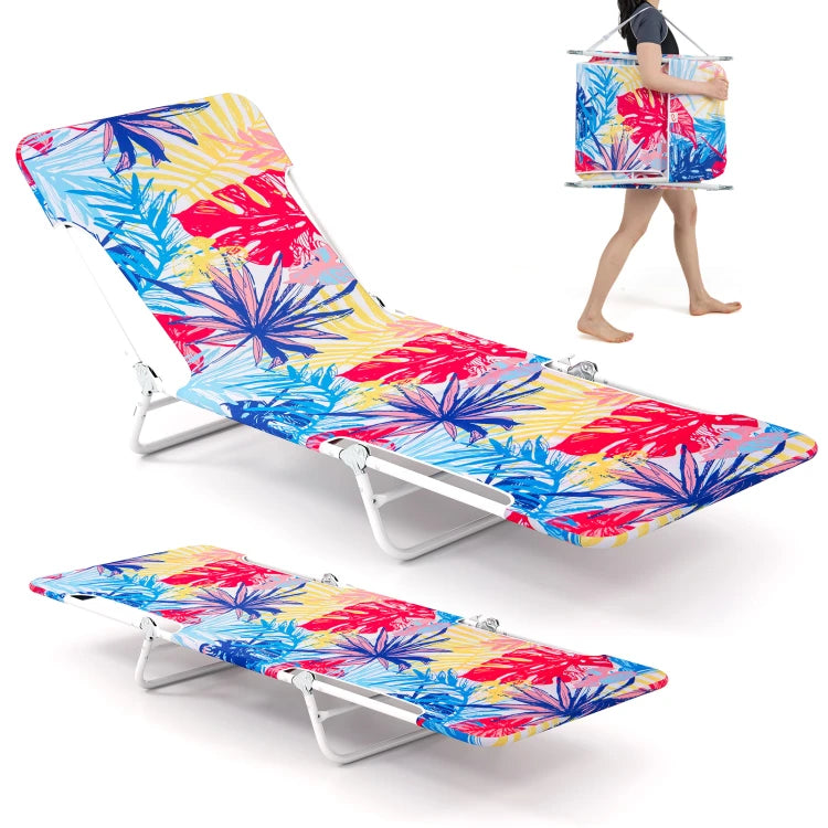 Coast Strandliegen – 2er-Set – 5 Verstellstufen – Oxford – 150 kg