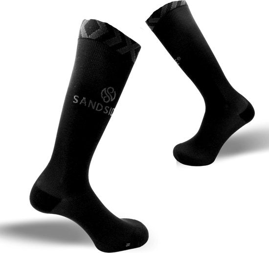 Sandside Compression Socks Premium Daily Use - 2 Paar - Stützsocken Damen und Herren - Kompressionssocken - Laufsocken - Sportsocken - Größe 36-40 S/M