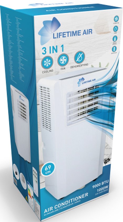 Lifetime Air Conditioning 3-in-1 - 1000 W - Fernbedienung - Timer
