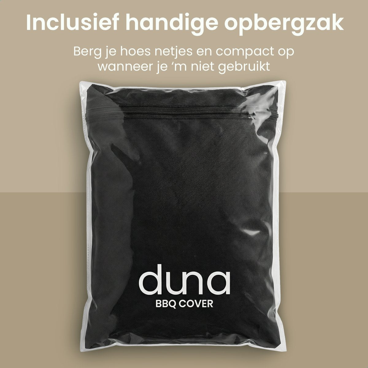 Duna BBQ-Schutzhülle, wasserdicht – Schwarz – 130 x 70 x 120 cm – Oxford 420D, UV-beständig