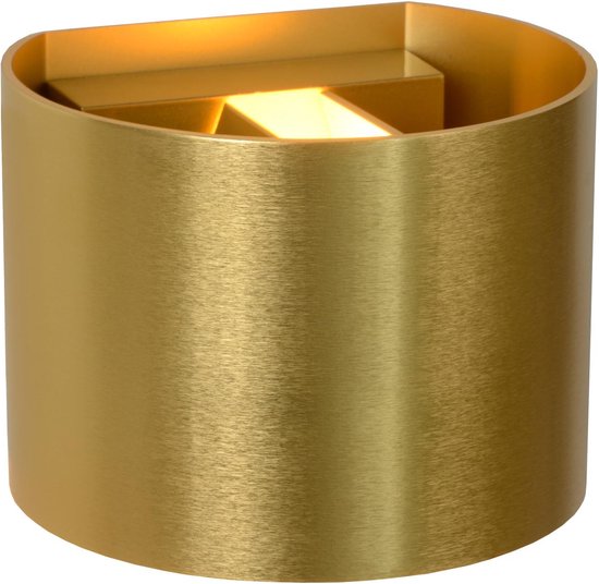 Lucide XIO – Wandleuchte – LED, dimmbar – G9 – 1 × 3,5 W, 2700 K – Einstellbarer Abstrahlwinkel – Mattgold / Messing