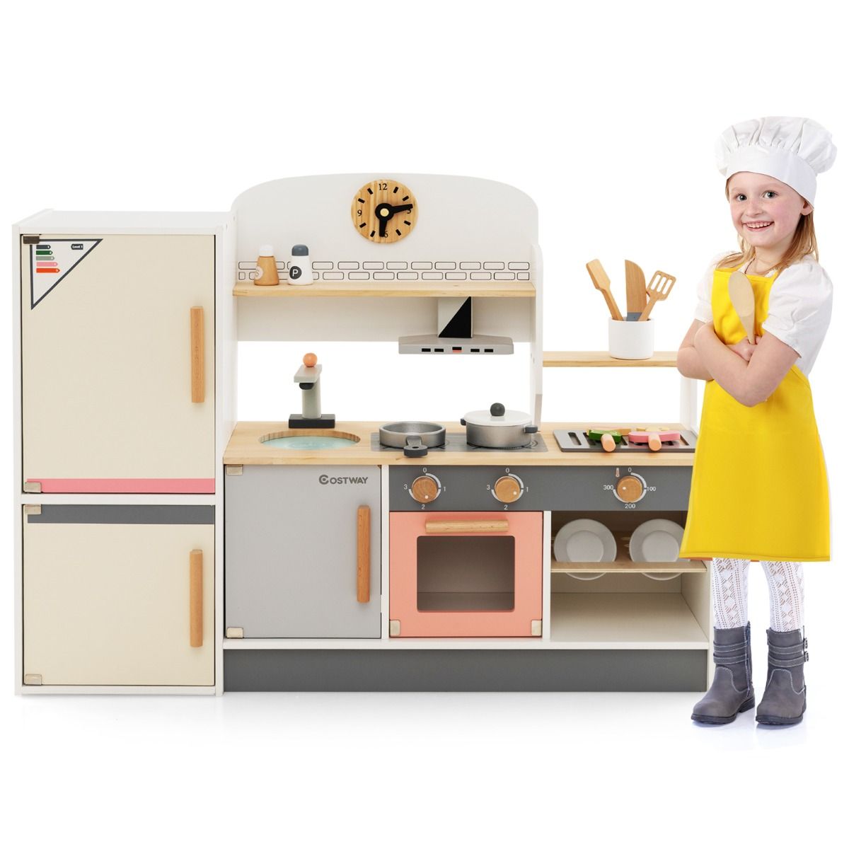 Coast Spielküche für Kinder - Inkl. Zubehör - 90 x 24 x 65 cm