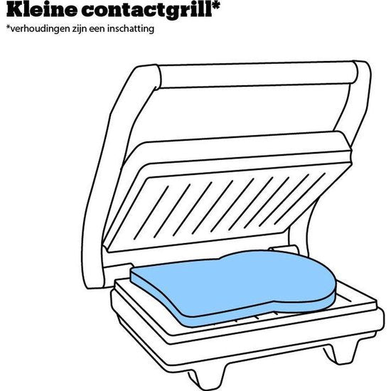 Tristar Kontaktgrill – GR-2846 – 700 W – Sandwichtoaster – 22,5 x 14 cm Grillfläche – Aluminium