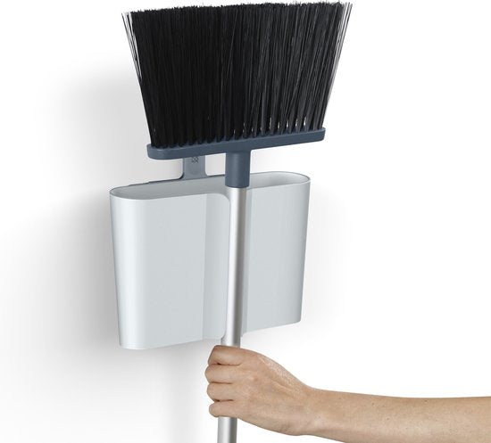 Joseph Joseph - CleanStore Kehrmaschine Teleskop mit Wandhalterung - Kunststoff - Blau