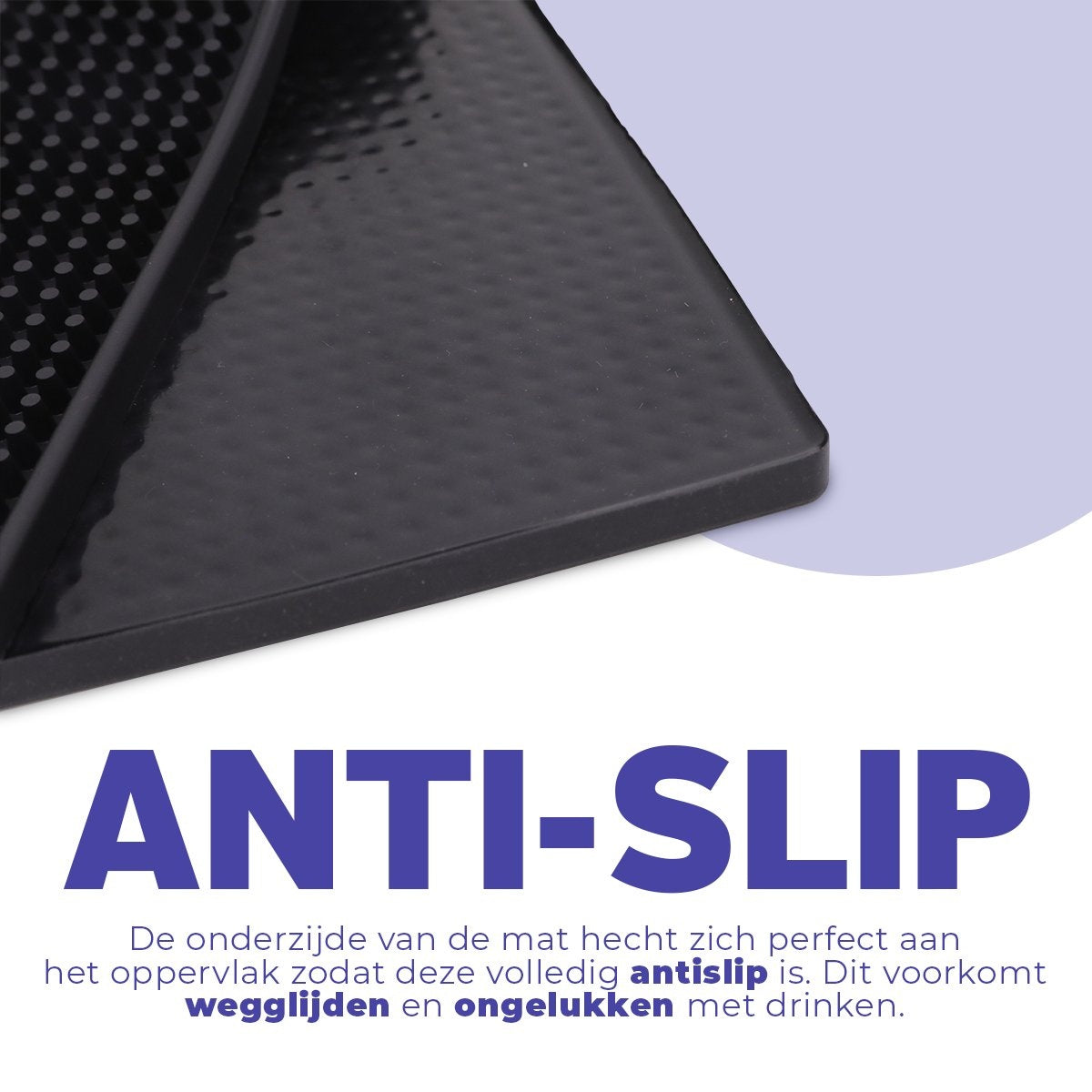 AerendÂ® Multifunktions-Tropfmatte - Gastro-Barmatte - Camper Geschirrspül- & Arbeitsplattenmatte - Schwarzer Gummi-Anti-Rutsch - 30x45 CM