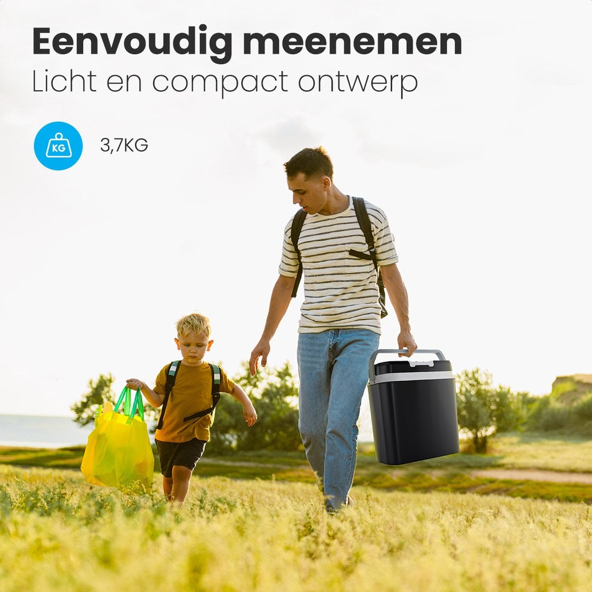 Auronic Electric Kühlbox - Kühlbox - 20L - 12V und 240V - Schwarz