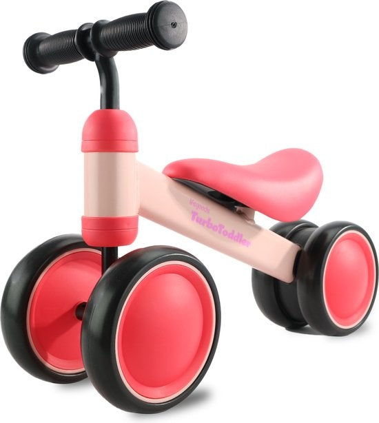 LifeGoods TurboToddler Balance Bike - Spielzeug ab 1 Jahr - Jungen und Mädchen - Kinder Roller - Pink
