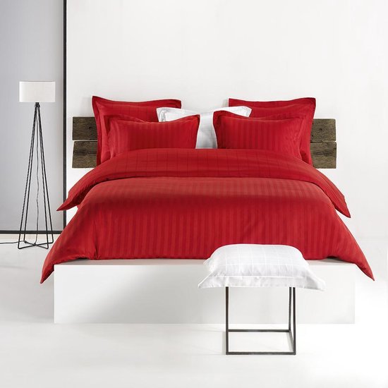 De Witte Lietaer Bettbezug aus Baumwollsatin Zygo – Hotelgröße – 260 x 240 cm – Rot