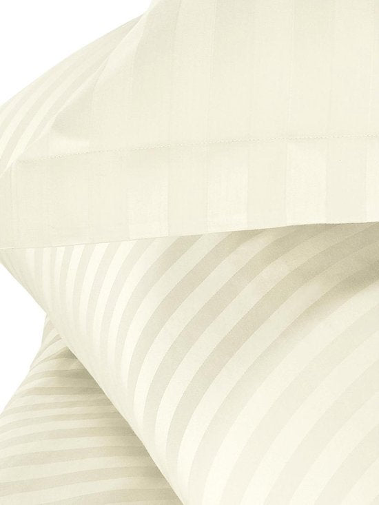De Witte Lietaer Bettbezug aus Baumwollsatin Zygo – Einzelbett – 240 x 220 cm – Elfenbein