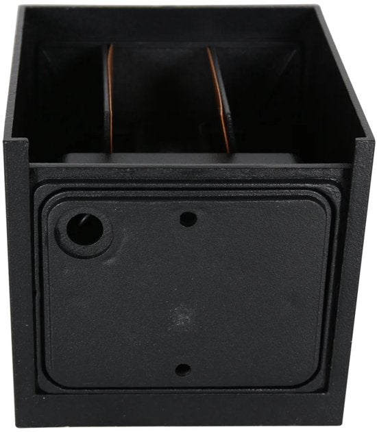 Wandleuchte Muro 3098ZW Schwarz – Modern – Kunststoff, Metall – Kompakte Abmessungen 11 x 11 x 11 cm – Steinhauer