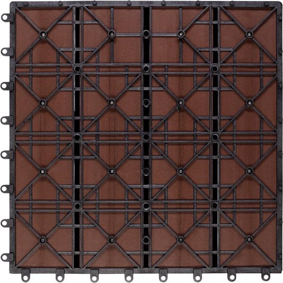 WPC-Terrassenfliese - Klassischer Einsatz 30x30cm - Terracotta