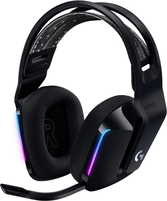 Logitech G733 LIGHTSPEED – Kabelloses Gaming-Headset – PS5/PS4 & PC – Schwarz