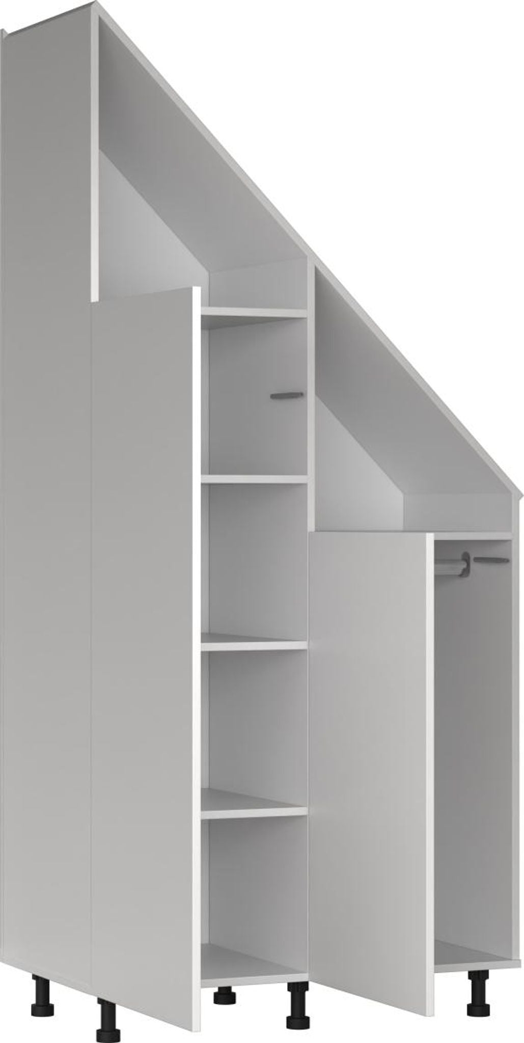Vdd Schräge Wandschrank – Weiß – Aufbewahrungsschrank für schräge Wände