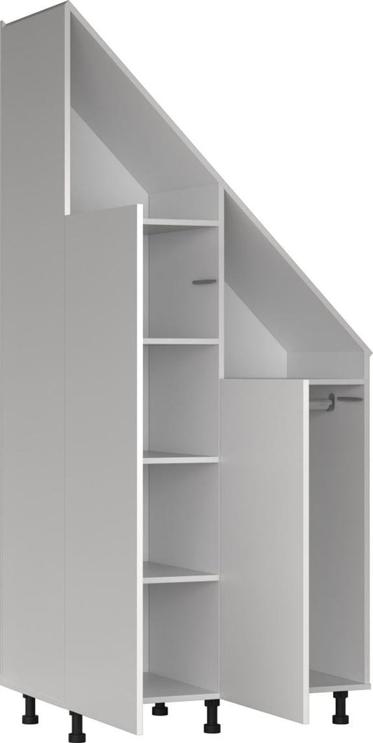 Vdd Schräge Wandschrank – Weiß – Aufbewahrungsschrank für schräge Wände