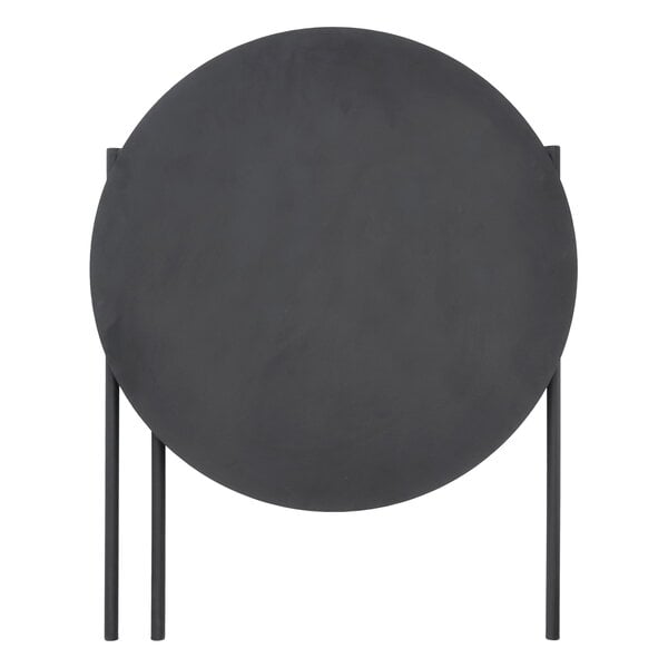 Zone Denmark Disc Beistelltisch – zusammenklappbar – schwarz – Ø 70 x 72 cm