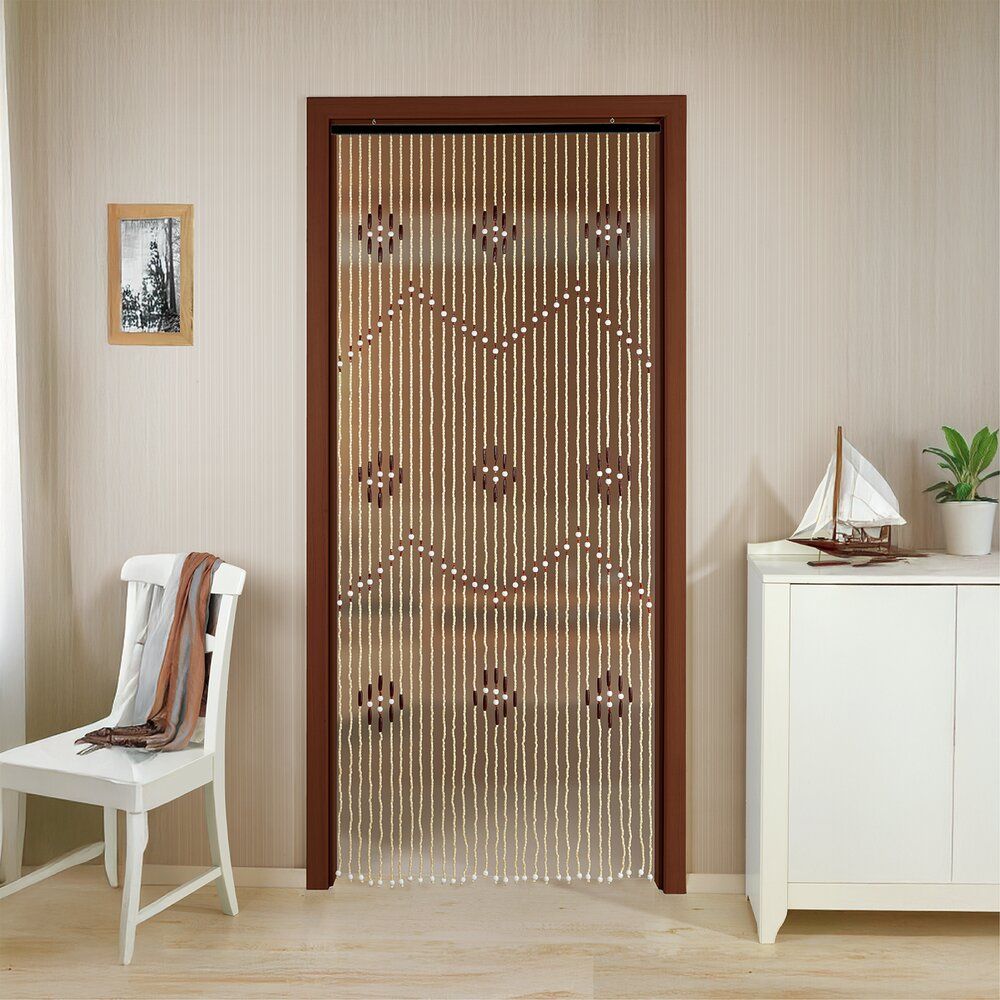 Maximex Bambus-Perlenvorhang, mehrfarbig – 90 x 200 cm – 31 Stränge