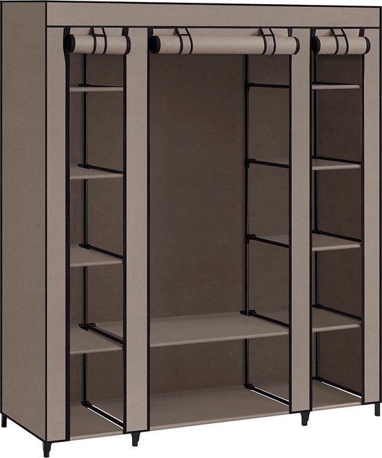 Zusammenklappbare Garderobe mit Kleiderstange – übersichtlicher Stauraum