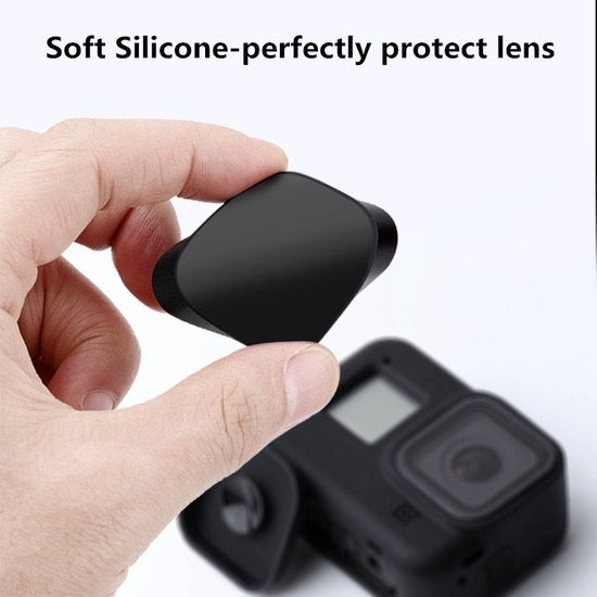 GarpexÂ® Silikonhülle für GoPro HERO 8 - Gummischutzhülle - inklusive Objektivschutz - Schwarz