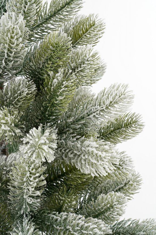 Black Box Trees Nigata Künstlicher Weihnachtsbaum im Topf - H90 x Ø55 cm - Grün gefrostet