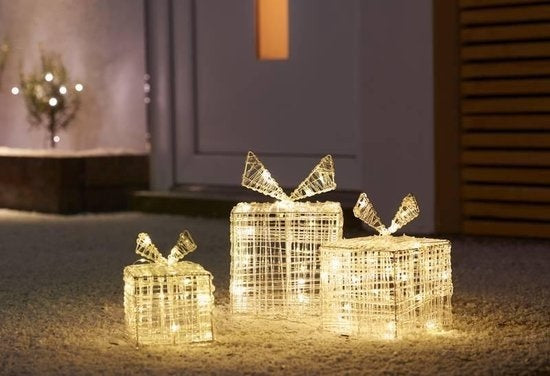 Nampook Weihnachtsbeleuchtung Geschenkbox - 40 LED - 20cm hoch