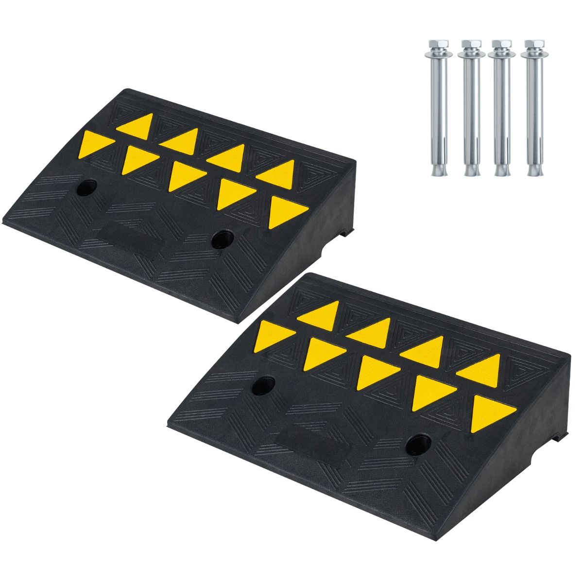Coast Schwellenstufen-Set – rutschfester Gummi – Tragfähigkeit 15 Tonnen – td10057-2ijs – Größe M