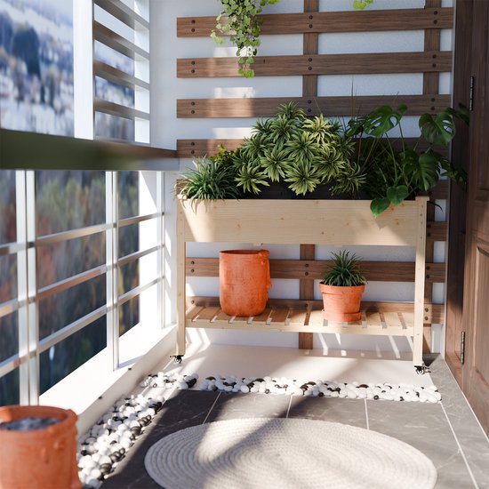 Hochbeetkasten Freya - Mit Rädern