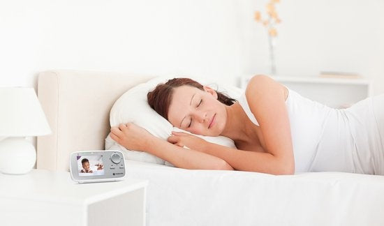 Motorola Babyphone für Kinderzimmer - VM482 - Babyphone mit Kamera - Infrarot-Nachtsicht - Digitaler Zoom - Temperaturüberwachung - Weiß