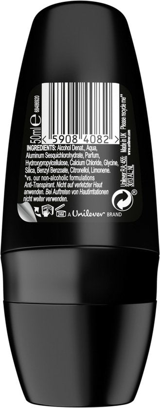 Axe Deodorant Men – Roll-On – Schwarz – 6 x 50 ml – Vorteilspackung