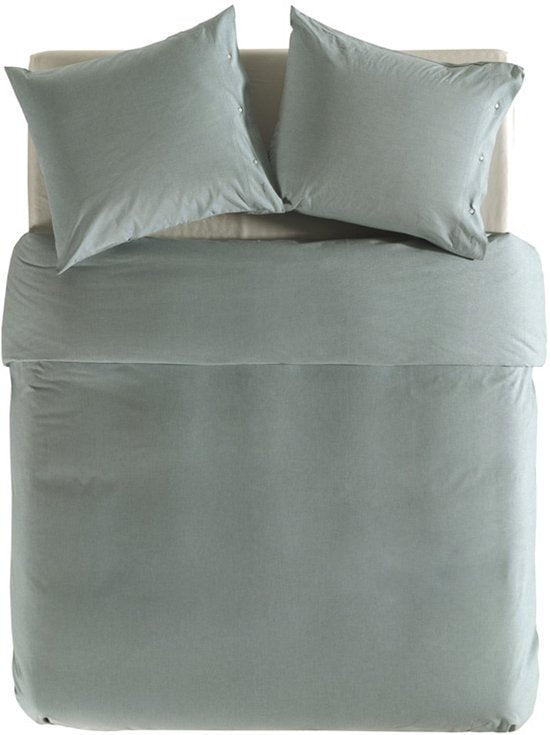 YELLOW Chambray Bettbezug - Doppel - 200x200/220 cm - Providence Blau