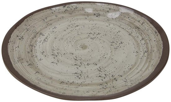 Bo-Camp – Essteller – Halo – 4 Stück – Melamin – Beige