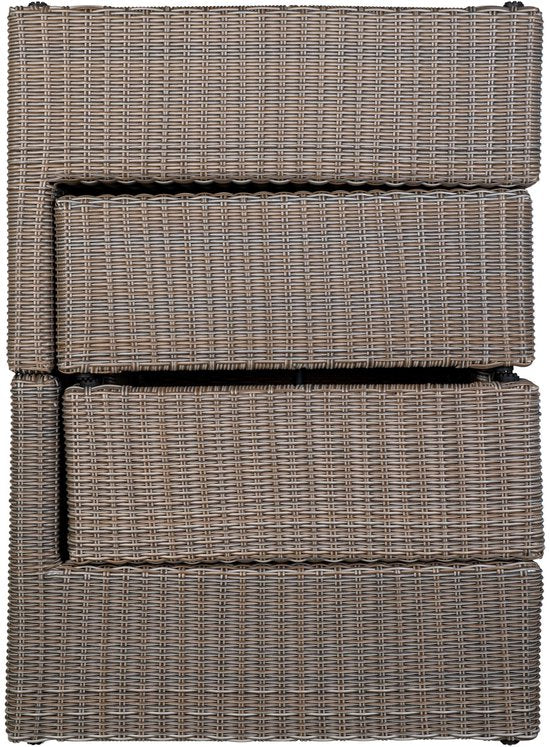 Rossi Lounge Set - Lounge Set in kubo-grau mit schwarzen Kissen