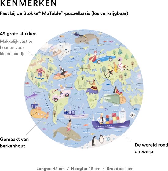 Stokke® MUtable™ V2 Puzzle – Rund um die Welt