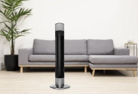 Ventilatoren - Princess 350000 - Intelligenter Turmventilator; Schwarz; Timerfunktion; Ventilator; Intelligenter Ventilator; Fernsteuerung und App steuerbar; Energieeffiziente Kühlung