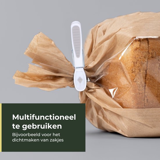 Gandria Wäscheklammern 24 Stück - Kunststoff-Wäscheklammern - Satz von 24 Kunststoff-Wäscheklammern - Wäscheständer Wäscheklammern 10 Kg - Grau/Weiß und Weiß/Grau