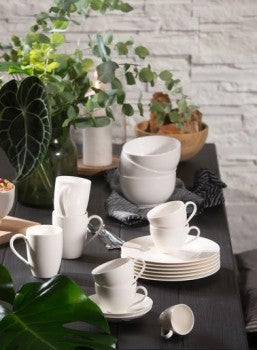 Villeroy & Boch vivo Kaffeetasse - Premium Porzellan, 130 ml - 11 x 7,7 x 6,9 cm - Weiß