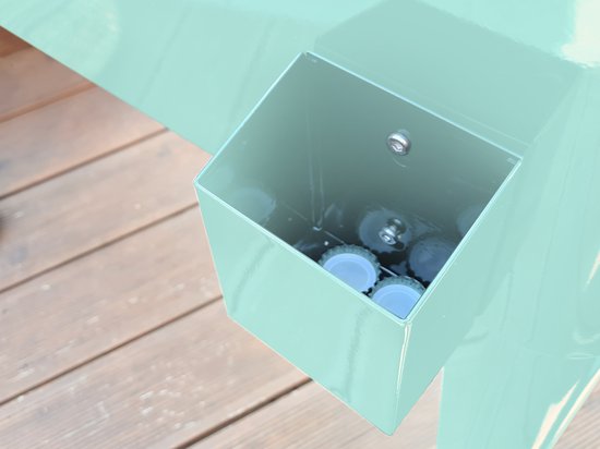 AXI Retro Cooler Mint – Kühlbox mit Rollen – 76 l Fassungsvermögen – Kühlbox mit Ablasshahn