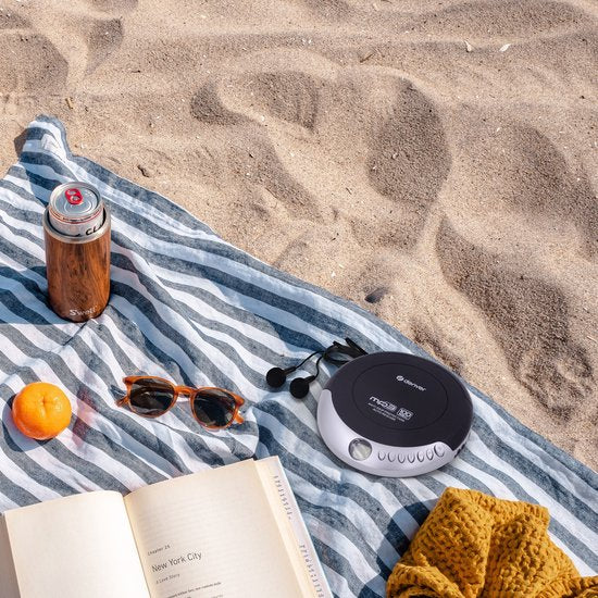 Denver - DMP391 - Tragbarer CD Player - MP3-Player - inkl.Ohrhörer - Schwarz