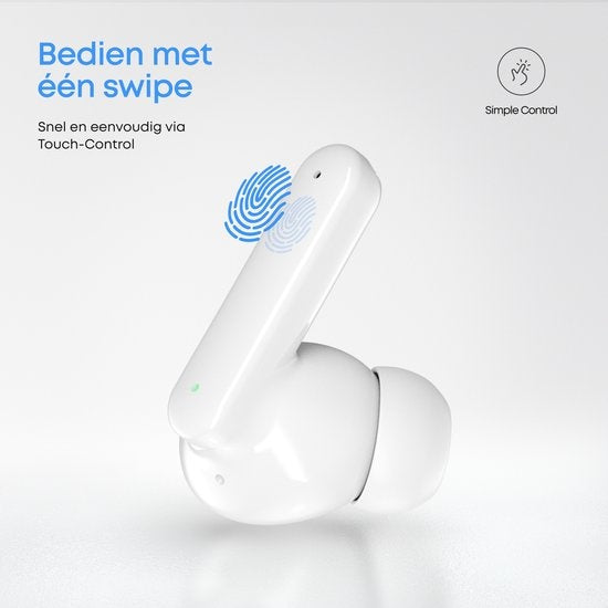 SoundFront Pro Wireless Earbuds - Bluetooth Kopfhörer - Earpods - Geeignet für Apple & Android - Weiß
