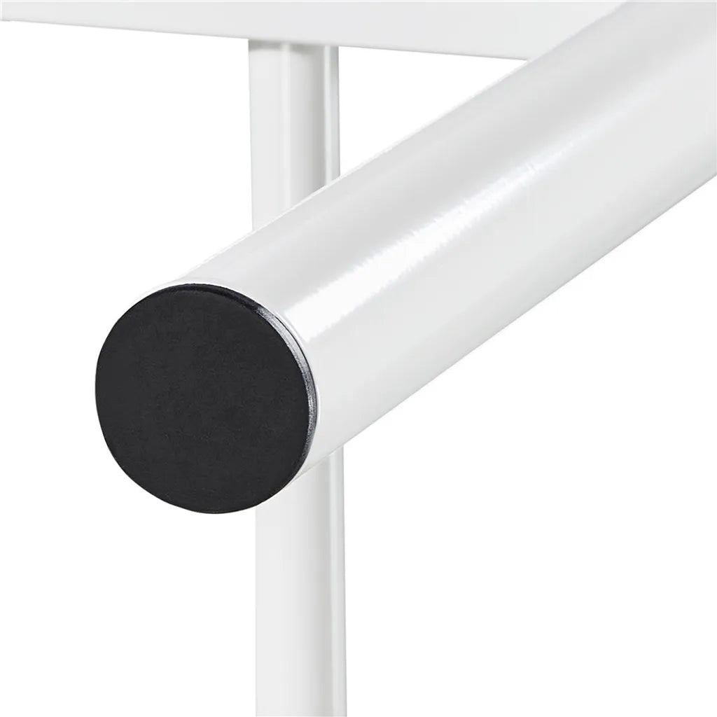 Yaheetech Metallbettgestell 90 x 190 cm mit Kopfteil, weiß