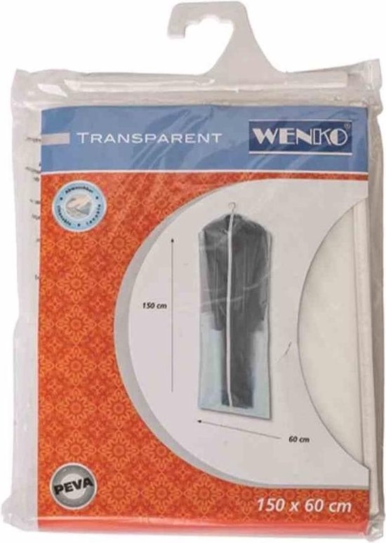 Wenko Kleiderhülle 150 x 60 cm, PEVA, transparent