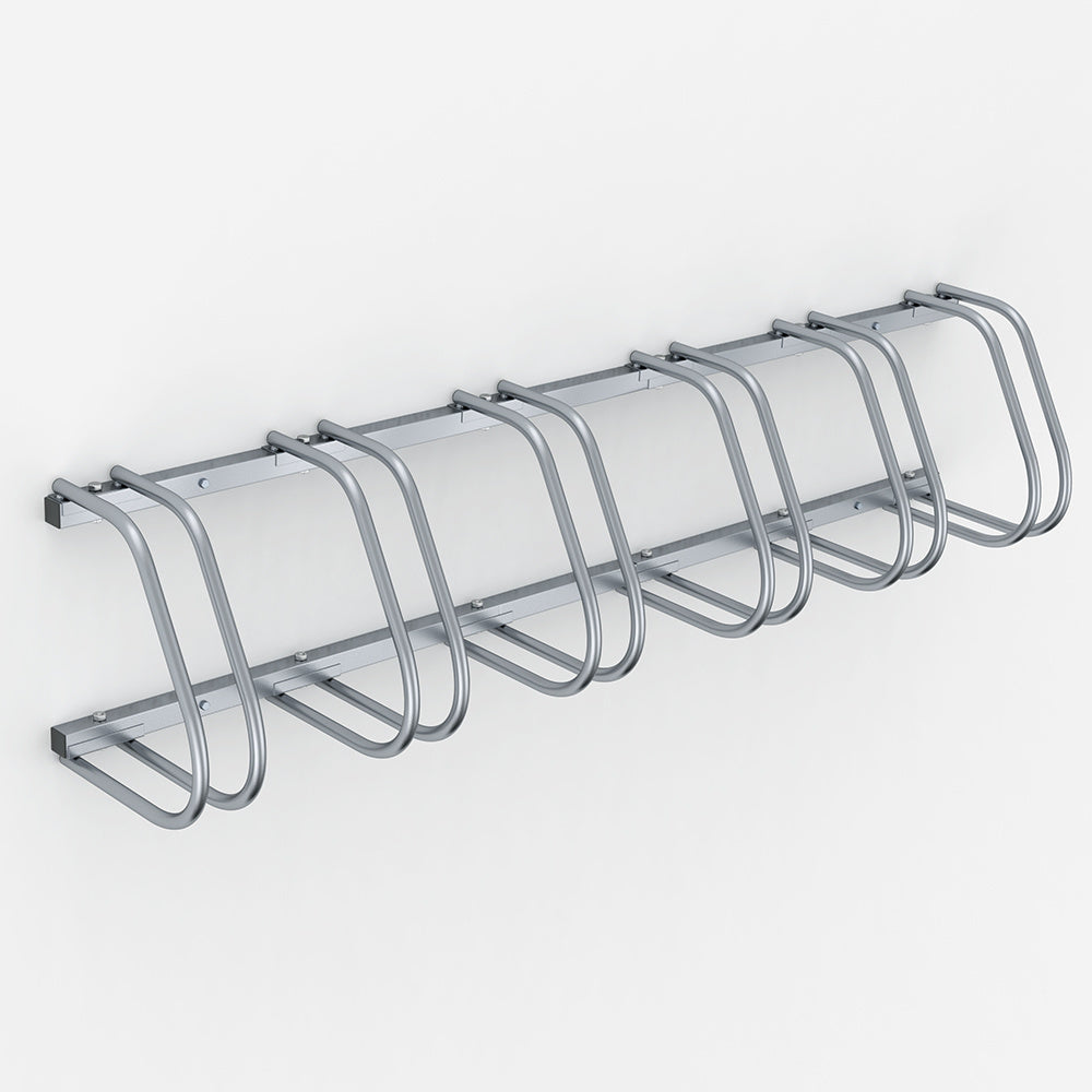 Monza Fahrradträger - Fahrradaufbewahrung - für 6 Fahrräder - 160x32x27 cm - Fahrradträger aus Metall
